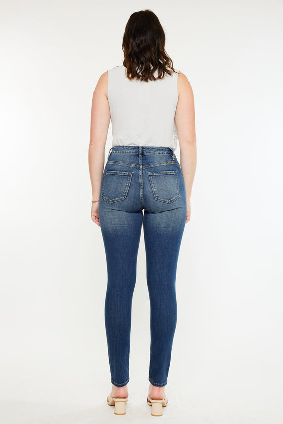 Wesley High Rise Super Skinny Jeans - Curvy - Official Kancan USA