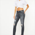 Lourdes High Rise Ankle Skinny Jeans - Official Kancan USA
