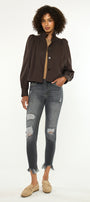 Lourdes High Rise Ankle Skinny - Official Kancan USA