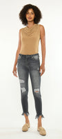 Lourdes High Rise Ankle Skinny - Official Kancan USA