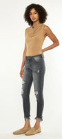 Lourdes High Rise Ankle Skinny - Official Kancan USA