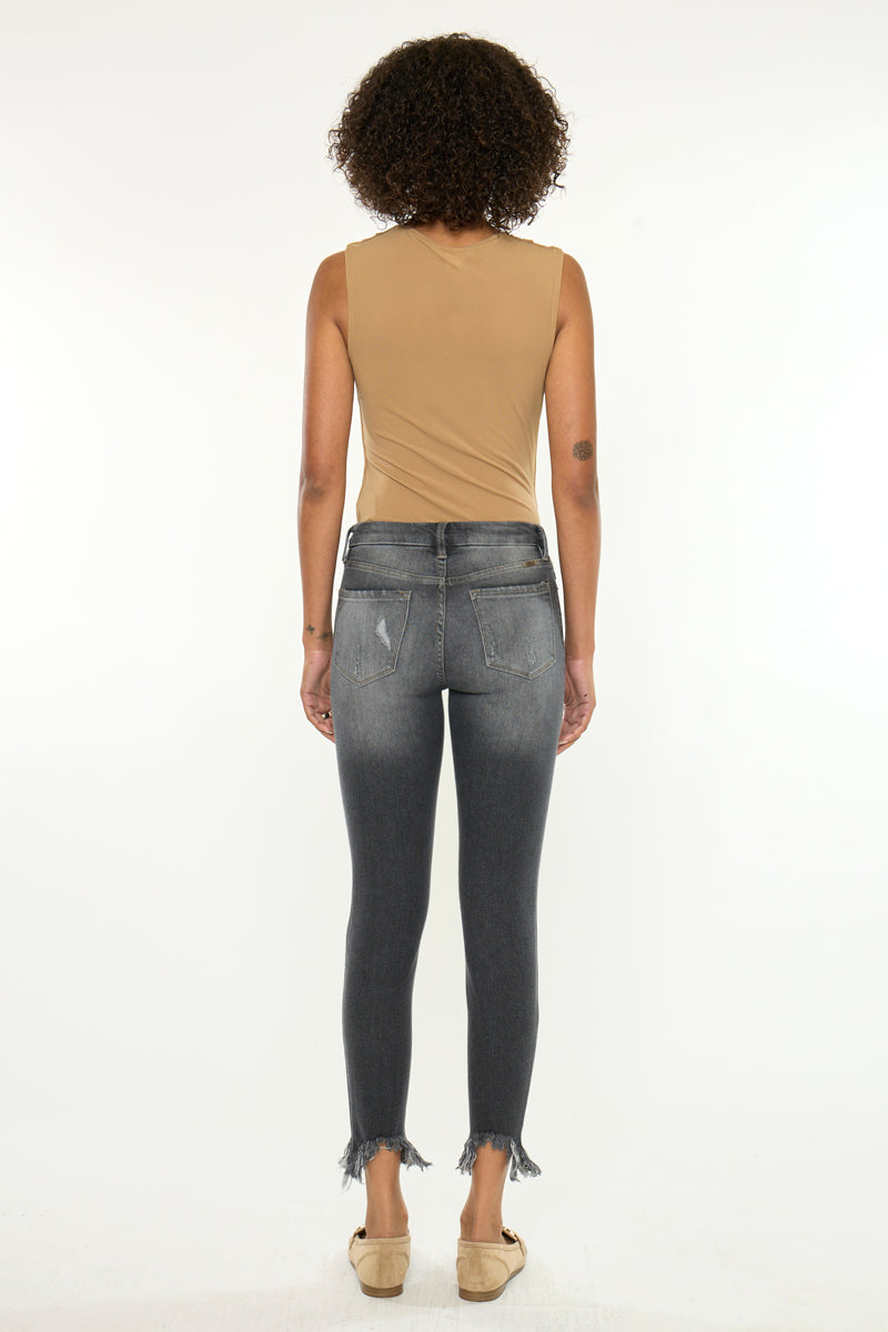 Lourdes High Rise Ankle Skinny - Official Kancan USA