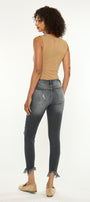 Lourdes High Rise Ankle Skinny - Official Kancan USA