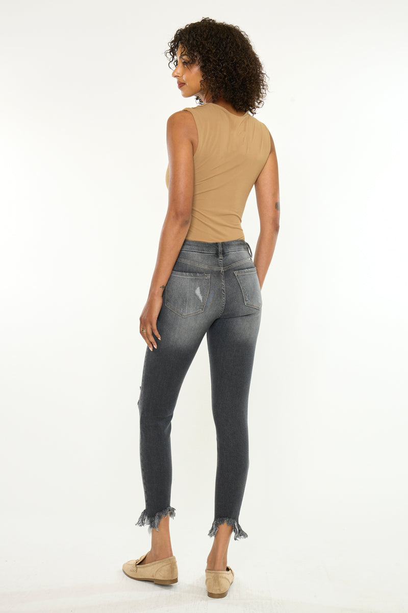 Lourdes High Rise Ankle Skinny - Official Kancan USA