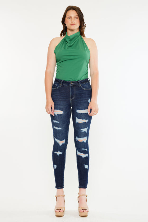 Monroe High Rise Super Skinny Jeans - Curvy