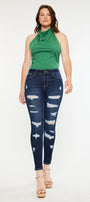 Monroe High Rise Super Skinny Jeans - Curvy - Official Kancan USA