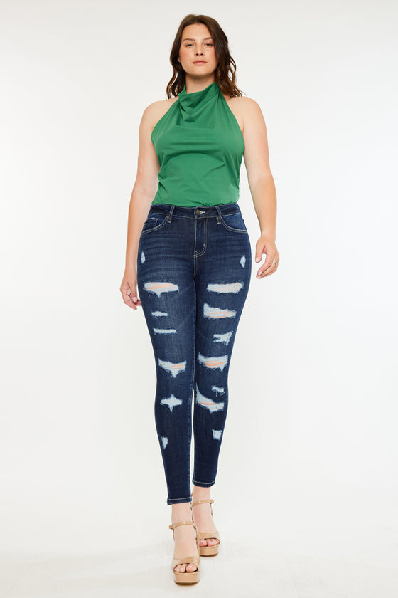 Monroe High Rise Super Skinny Jeans - Curvy