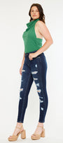 Monroe High Rise Super Skinny Jeans - Curvy - Official Kancan USA