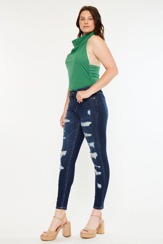 Monroe High Rise Super Skinny Jeans - Curvy
