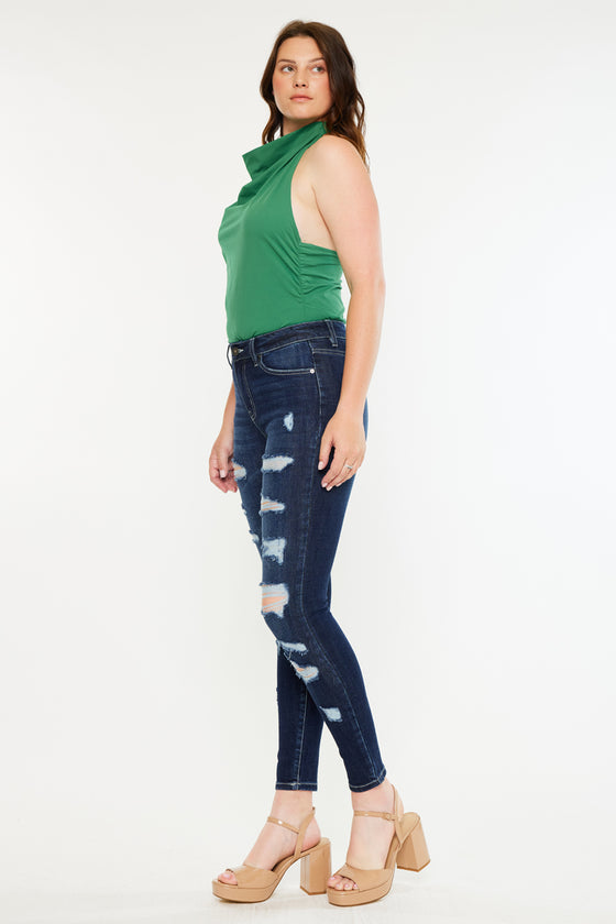 Monroe High Rise Super Skinny Jeans - Curvy