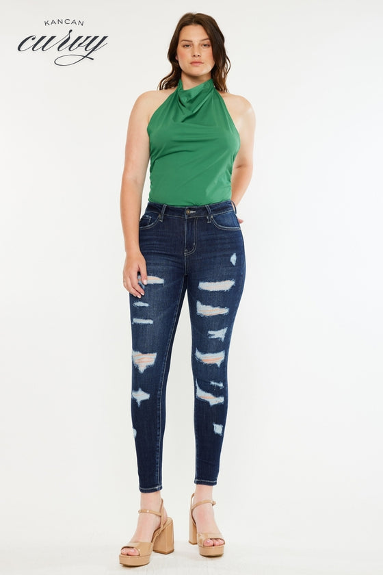 Monroe High Rise Super Skinny Jeans - Curvy