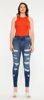 Monroe High Rise Super Skinny Jeans - Curvy - Official Kancan USA