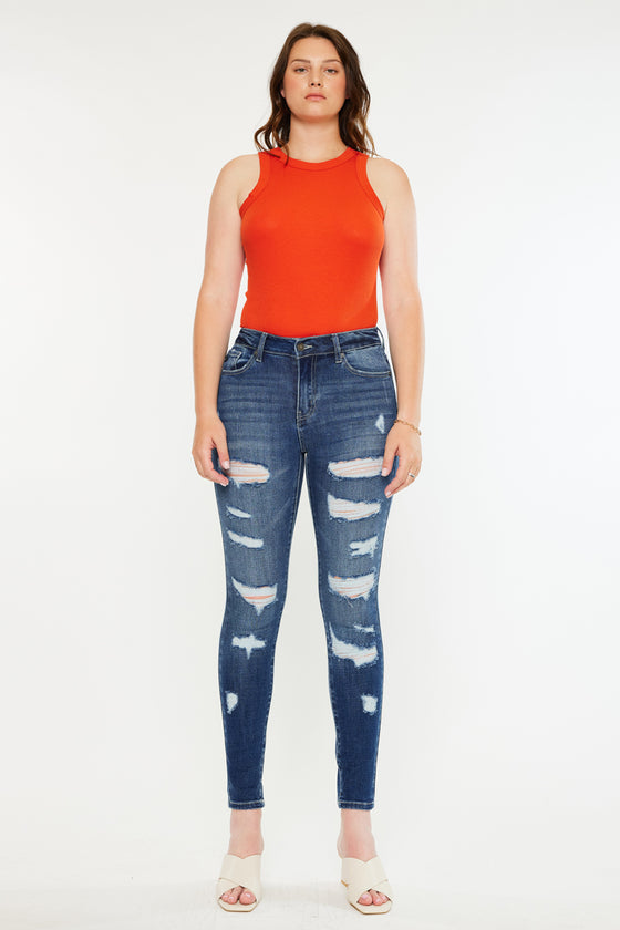 Monroe High Rise Super Skinny Jeans - Curvy