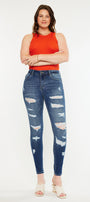 Monroe High Rise Super Skinny Jeans - Curvy - Official Kancan USA