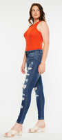 Monroe High Rise Super Skinny Jeans - Curvy - Official Kancan USA