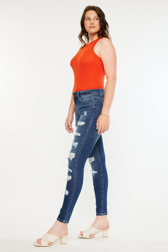 Monroe High Rise Super Skinny Jeans - Curvy