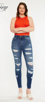Monroe High Rise Super Skinny Jeans - Curvy - Official Kancan USA