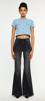 Marcy Ultra High Rise Flare Jeans - Official Kancan USA