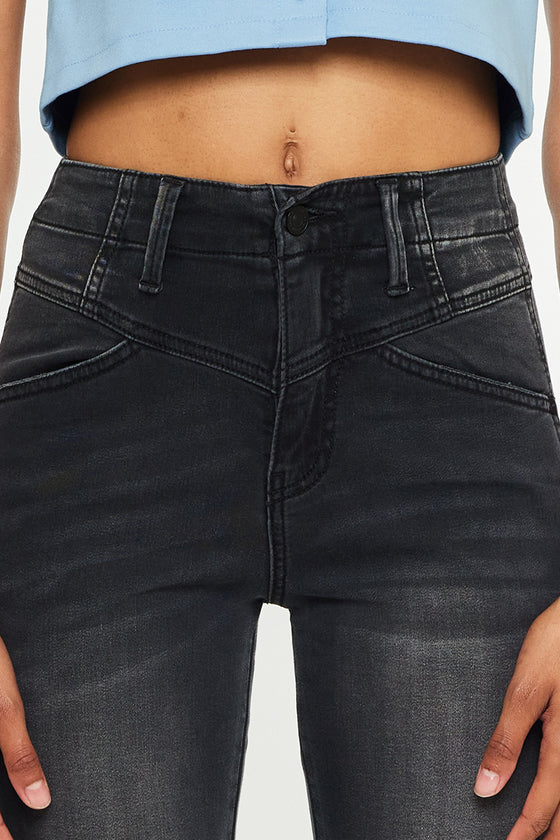 Marcy Ultra High Rise Flare Jeans - Official Kancan USA