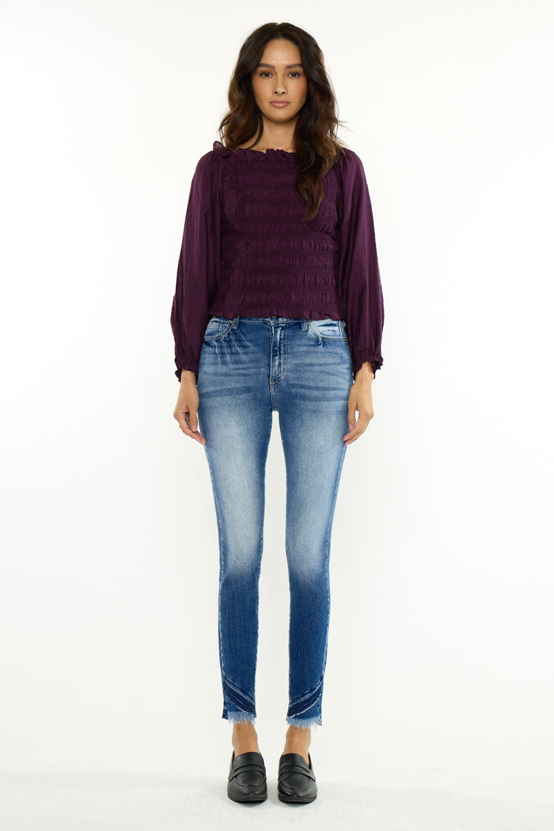 Shiloh High Rise Ankle Skinny Jeans with Classic Design