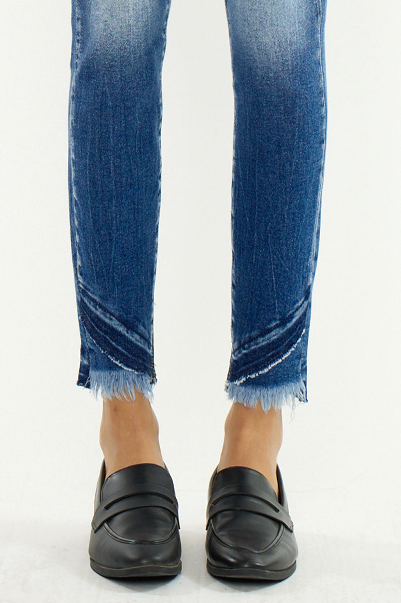 Shiloh High Rise Ankle Skinny Jeans with Classic Design