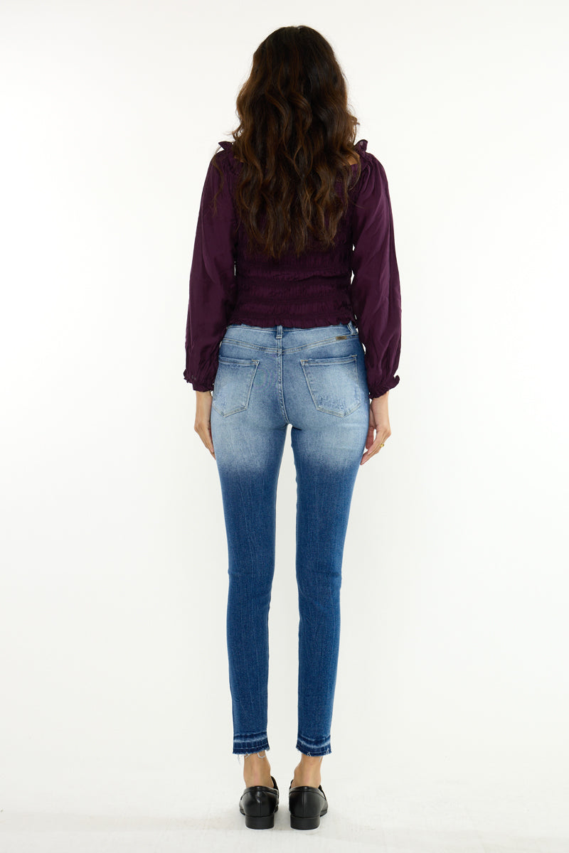 Shiloh High Rise Ankle Skinny Jeans with Classic Design