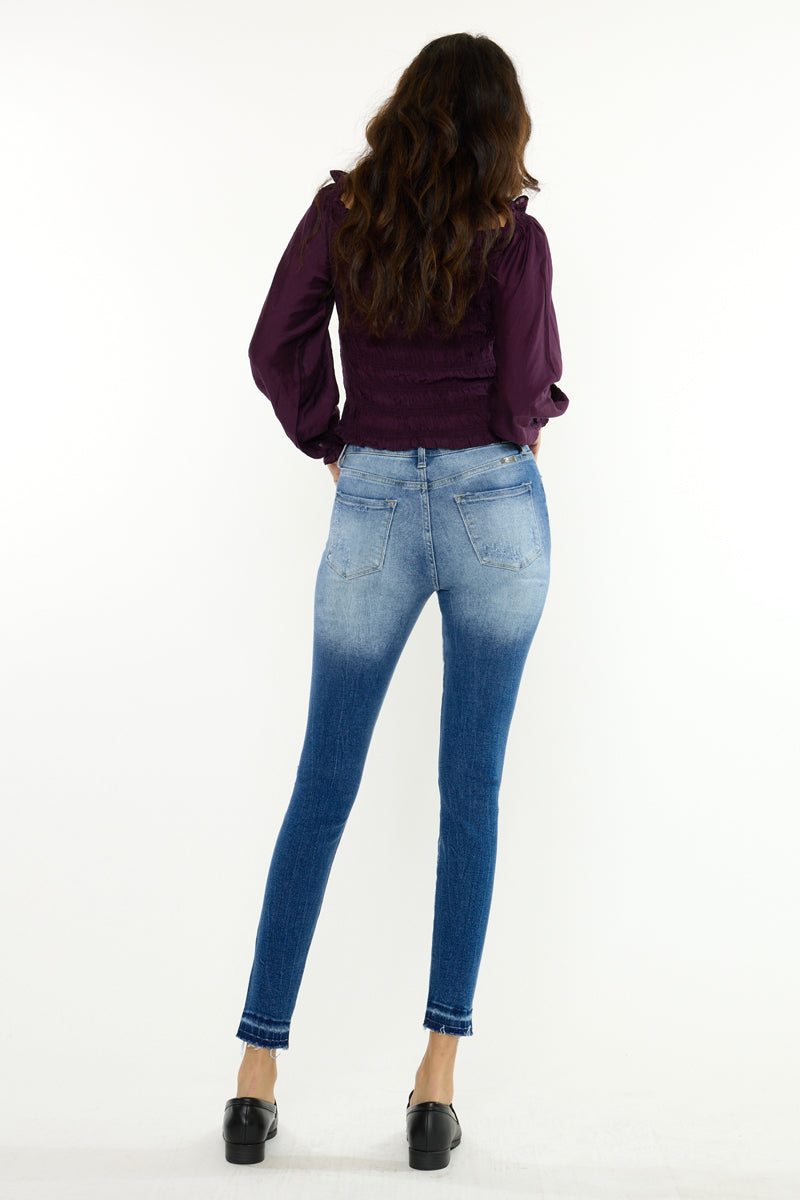 Shiloh High Rise Ankle Skinny Jeans with Classic Design