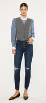 Penelope High Rise Ankle Skinny Jeans - Official Kancan USA