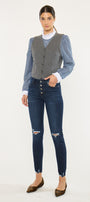 Penelope High Rise Ankle Skinny Jeans - Official Kancan USA