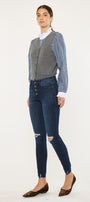 Penelope High Rise Ankle Skinny Jeans - Official Kancan USA