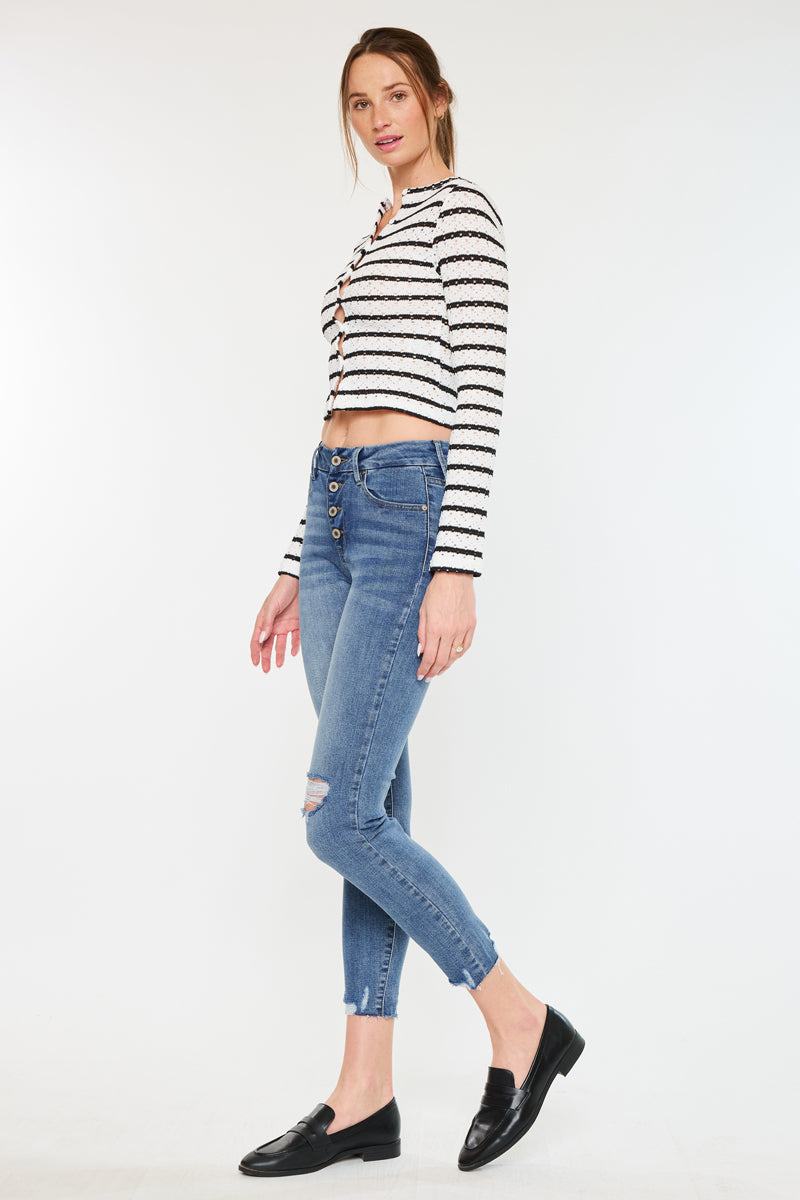 Penelope High Rise Ankle Skinny Jeans - Official Kancan USA