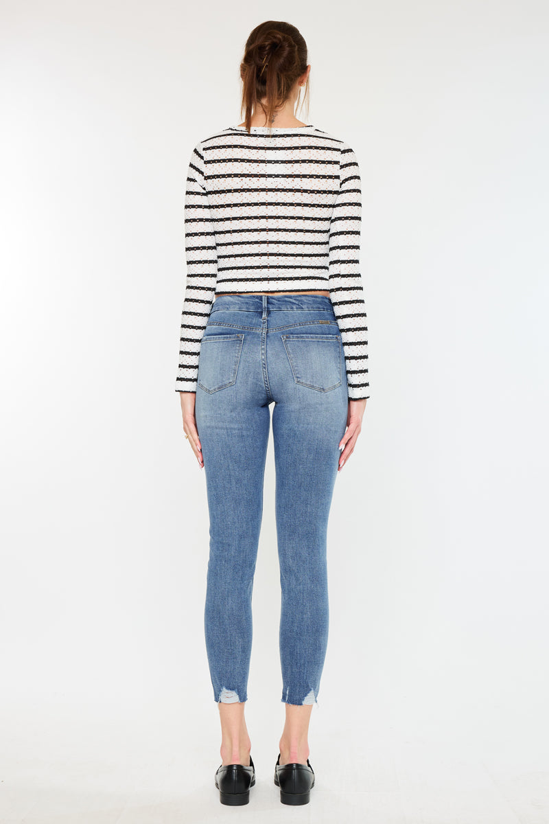 Penelope High Rise Ankle Skinny Jeans - Official Kancan USA