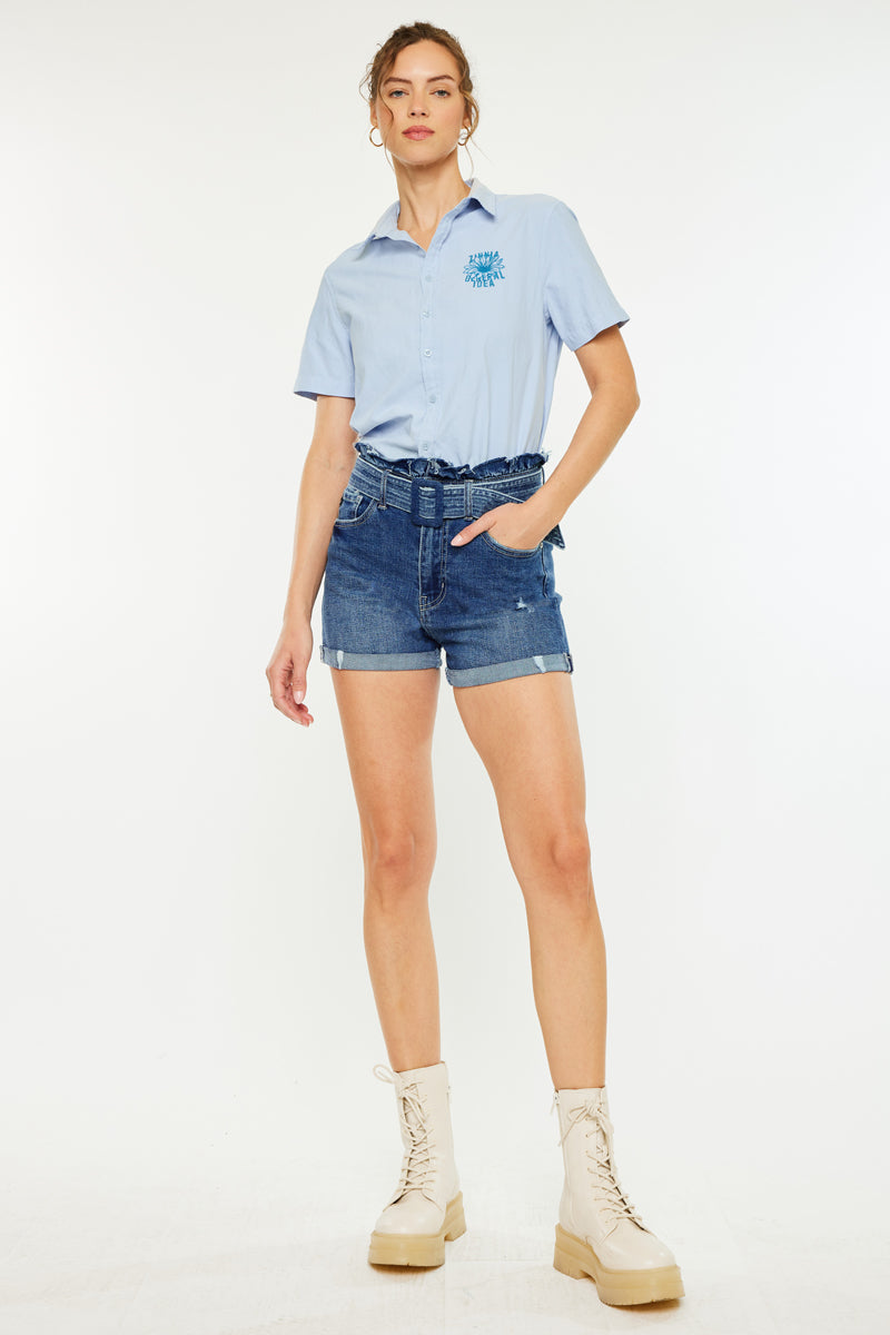 Medina Ultra High Rise Ruffle Shorts - Official Kancan USA