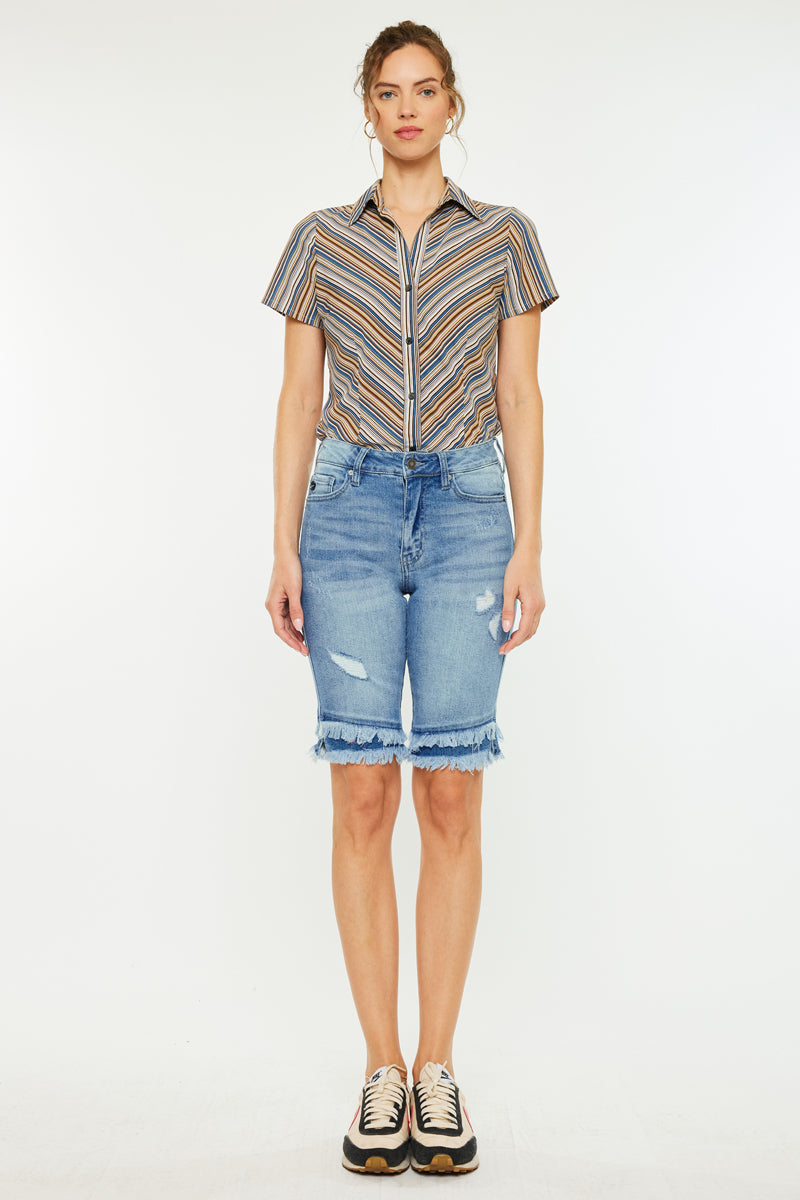 Karyn High Rise Bermuda Shorts - Official Kancan USA