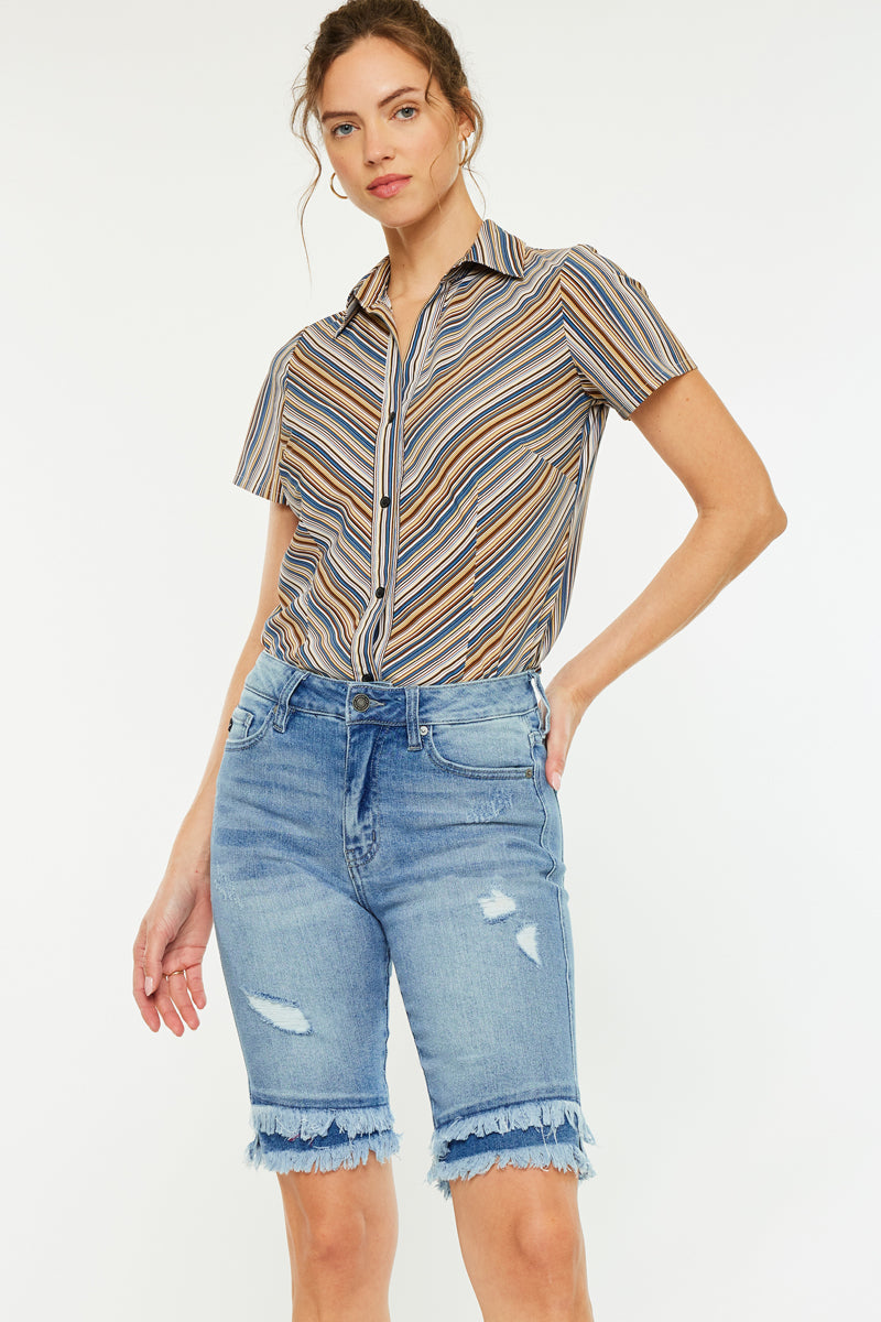 Karyn High Rise Bermuda Shorts - Official Kancan USA