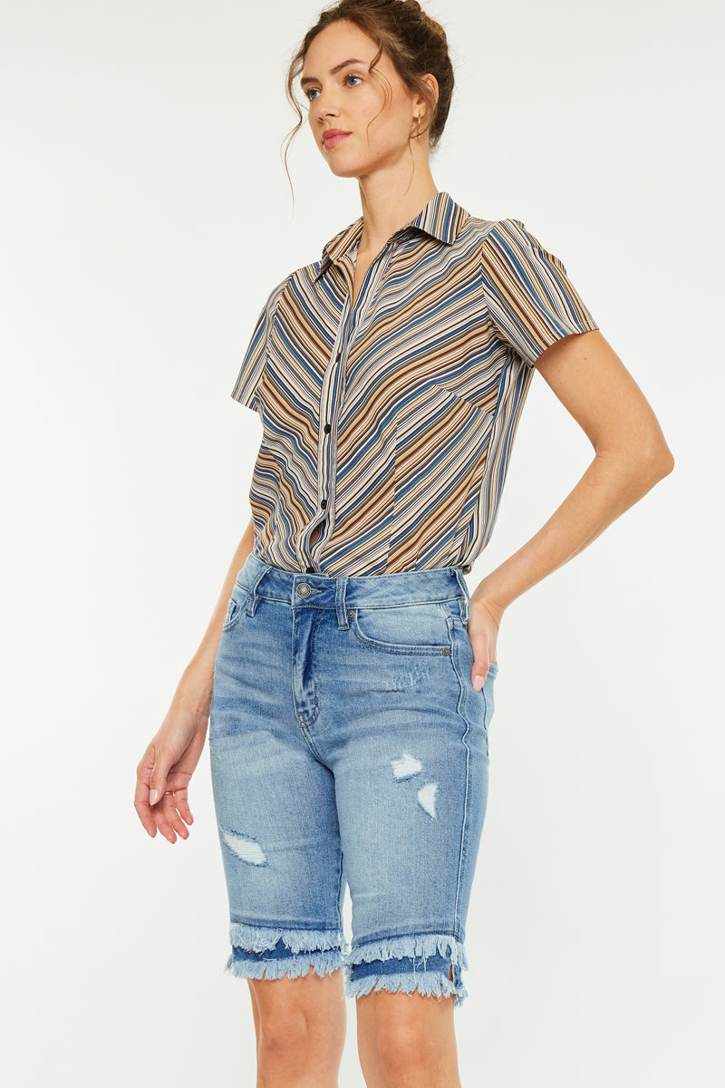 Karyn High Rise Bermuda Shorts - Official Kancan USA