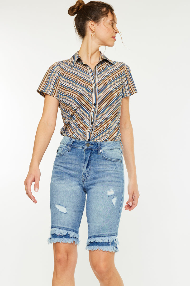 Karyn High Rise Bermuda Shorts - Official Kancan USA