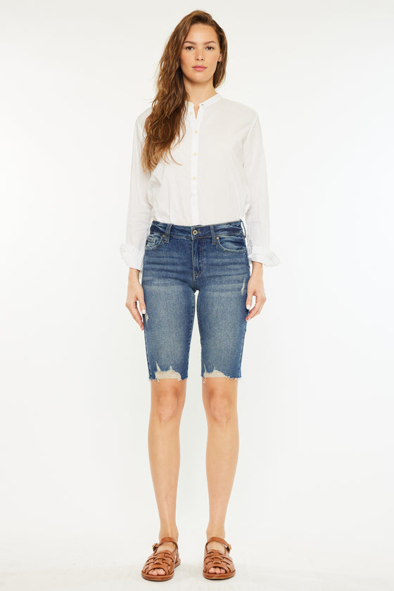 Yara Mid Rise Bermuda Shorts - Official Kancan USA