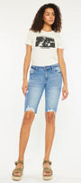 Yara Mid Rise Bermuda Shorts - Official Kancan USA