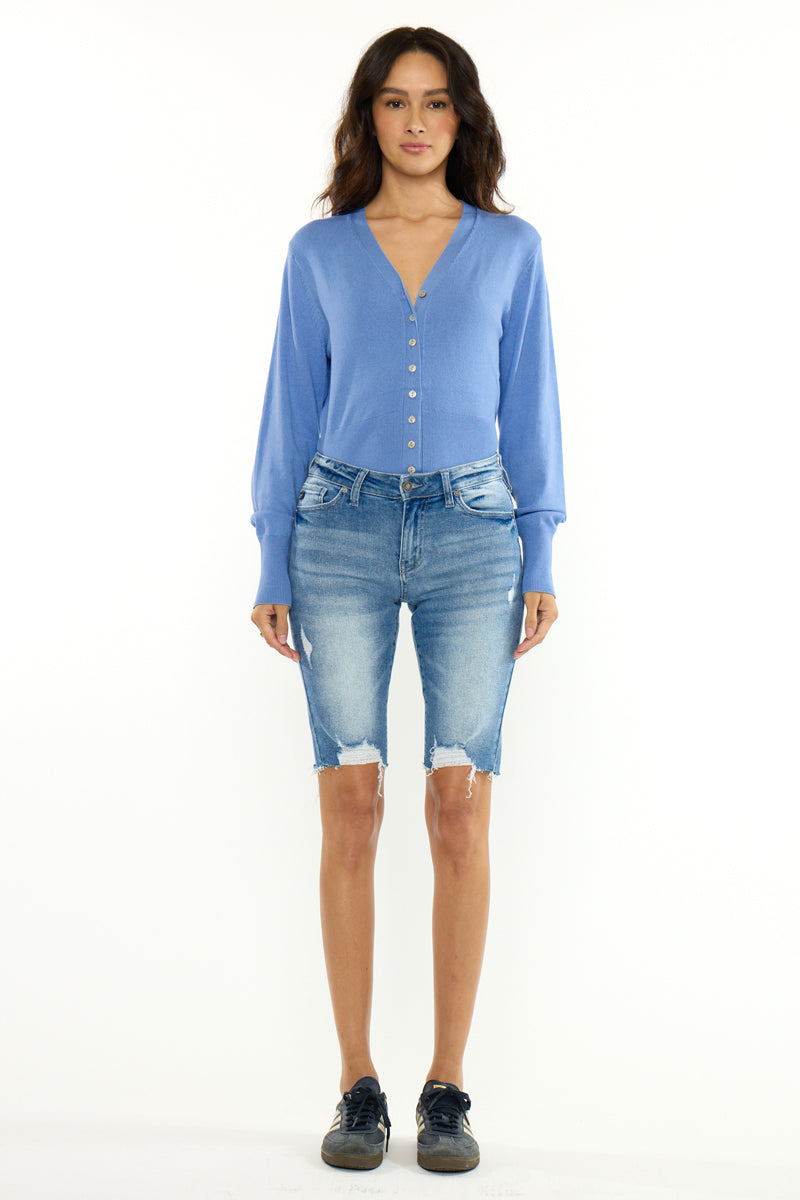 Yara Mid Rise Bermuda Shorts