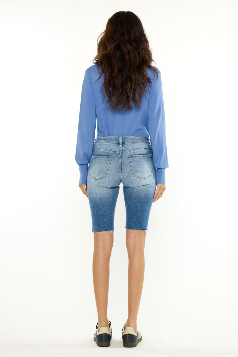 Yara Mid Rise Bermuda Shorts