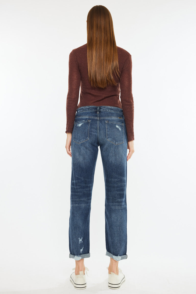Devika Mid Rise Boyfriend Jeans - Official Kancan USA