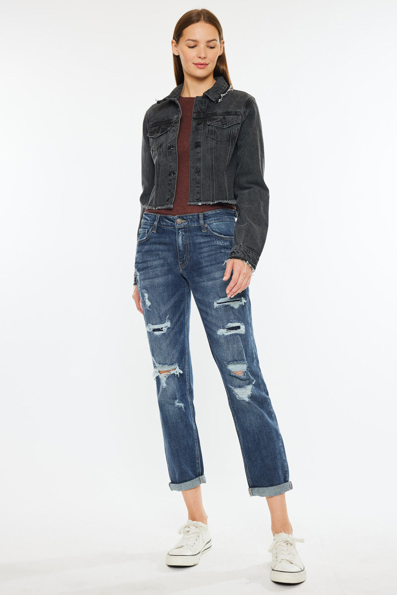Devika Mid Rise Boyfriend Jeans - Official Kancan USA