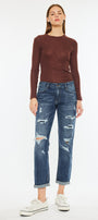 Devika Mid Rise Boyfriend Jeans - Official Kancan USA