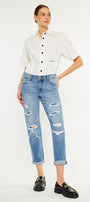 Devika Mid Rise Boyfriend Jeans - Official Kancan USA