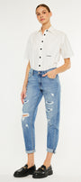 Devika Mid Rise Boyfriend Jeans - Official Kancan USA