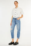 Devika Mid Rise Boyfriend Jeans