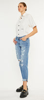 Devika Mid Rise Boyfriend Jeans - Official Kancan USA
