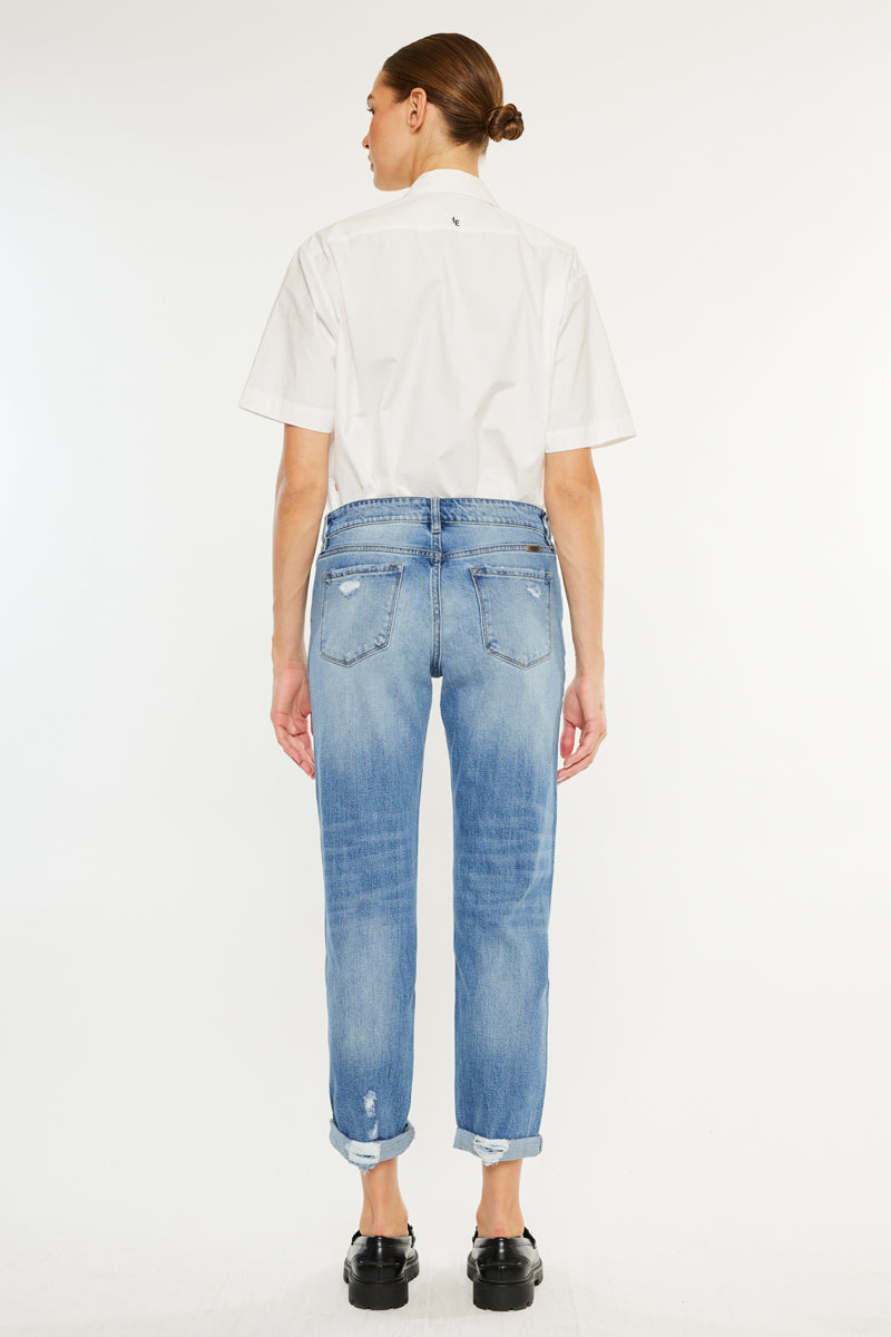 Devika Mid Rise Boyfriend Jeans - Official Kancan USA