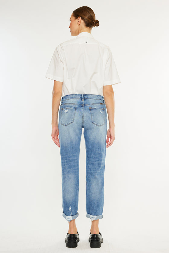 Devika Mid Rise Boyfriend Jeans